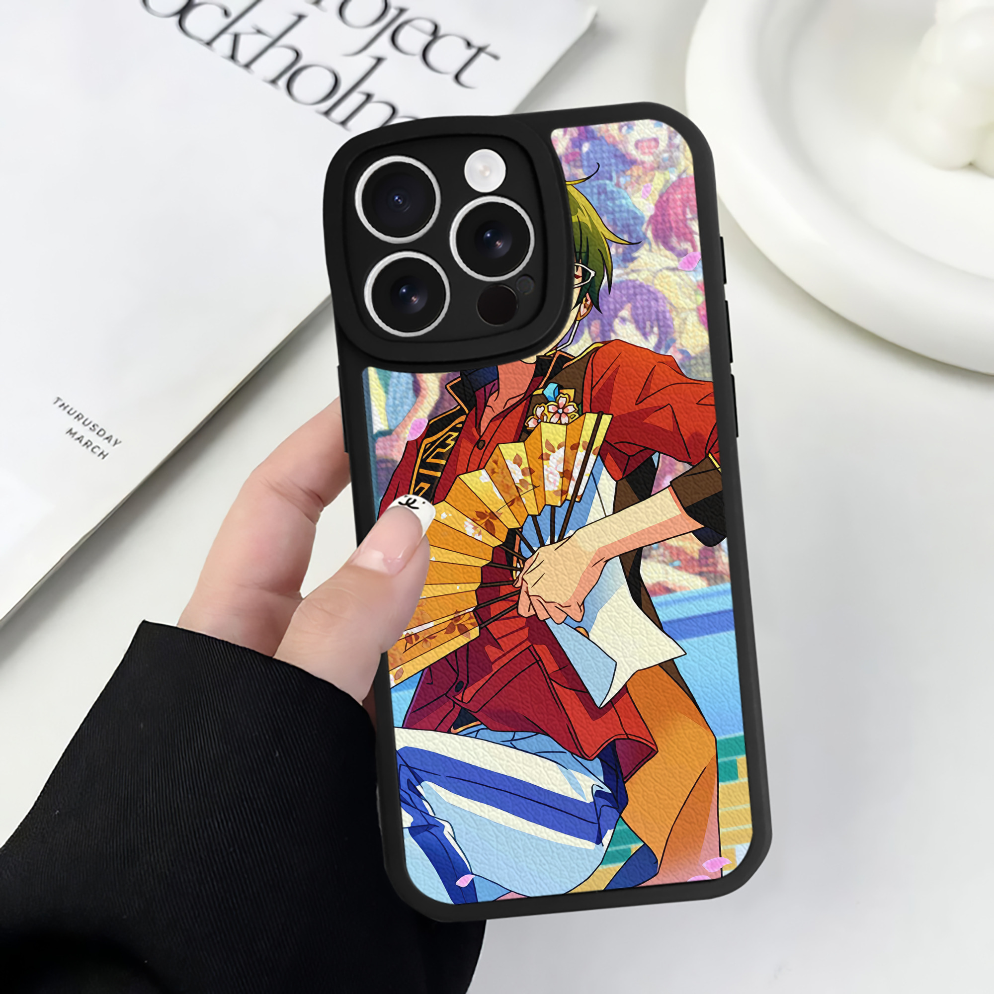 （画像用） あんさんぶるスターズ! Ensemble Stars 【iPhone 16シリーズ対応】シリコンスマホケース（レザー調） 材質：シリコン